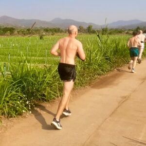 Morning run @ Sitjemam Muay Thai Camp, Pai, Northern Thailand.