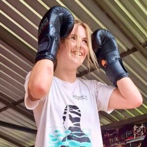 Hands up always @ Sitjemam Muay Thai Camp, Pai, Northern Thailand.