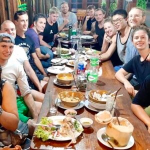 Socialising @ Sitjemam Muay Thai Camp, Pai, Northern Thailand.