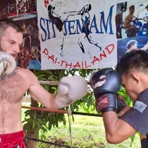 @ Sitjemam Muay Thai Camp, Pai, Northern Thailand.