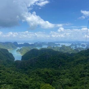 Drone view of Cat Ba National Park