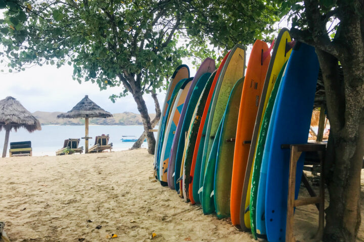 Surfboards on Kuta, Lombok