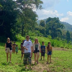 Taking a walk off the Mekong Slow Boat Cruise