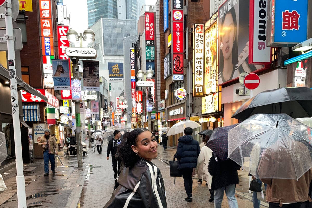 Woman on the streets of Tokyo
