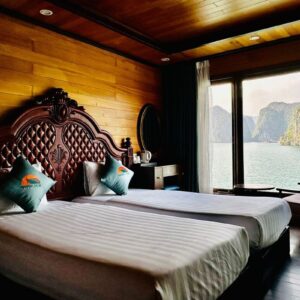 Bedroom on the Halong Hideaway Cruise