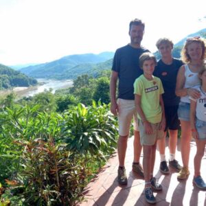 Walk to the viewpoint of Pak Ou Caves during the Mekong Slow Boat Cruise